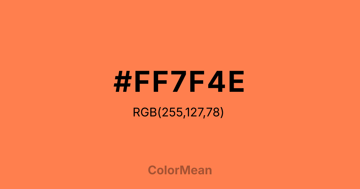 #FF7F4E color swatch