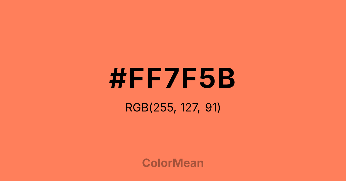 #FF7F5B color swatch
