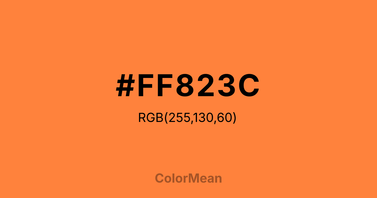 #FF823C color swatch