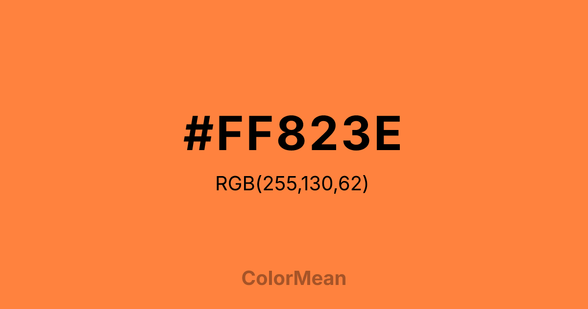 #FF823E color swatch
