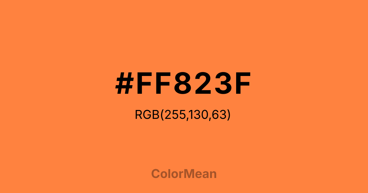 #FF823F color swatch