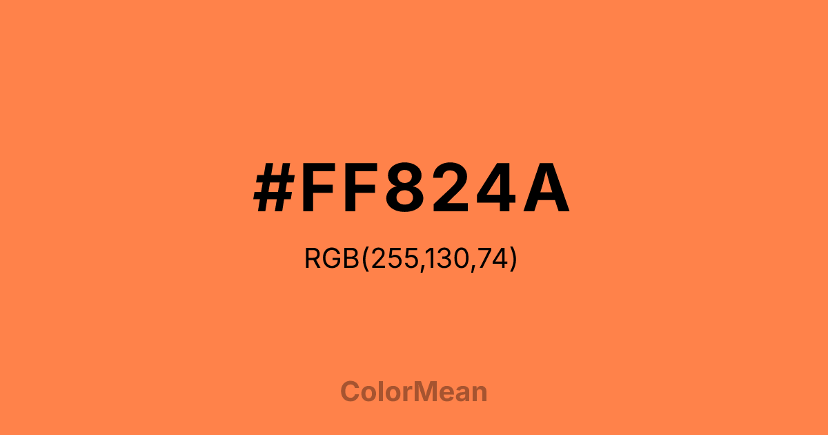 #FF824A color swatch