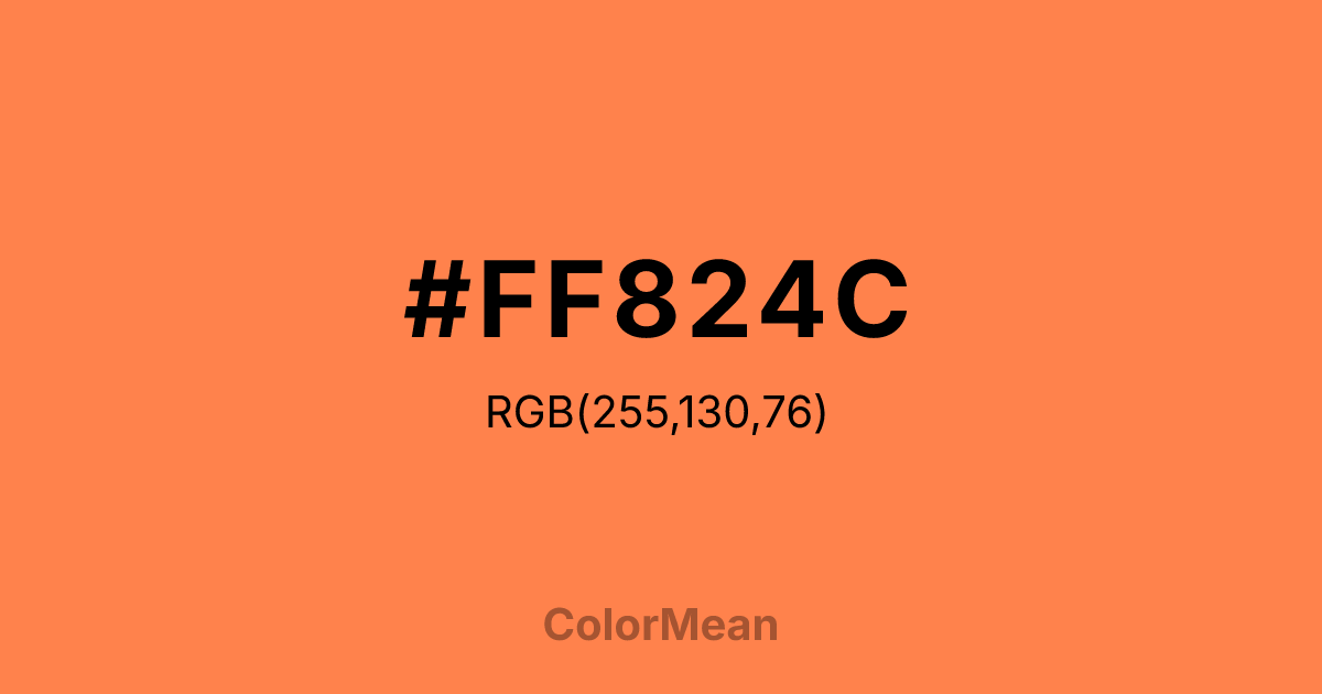 #FF824C color swatch