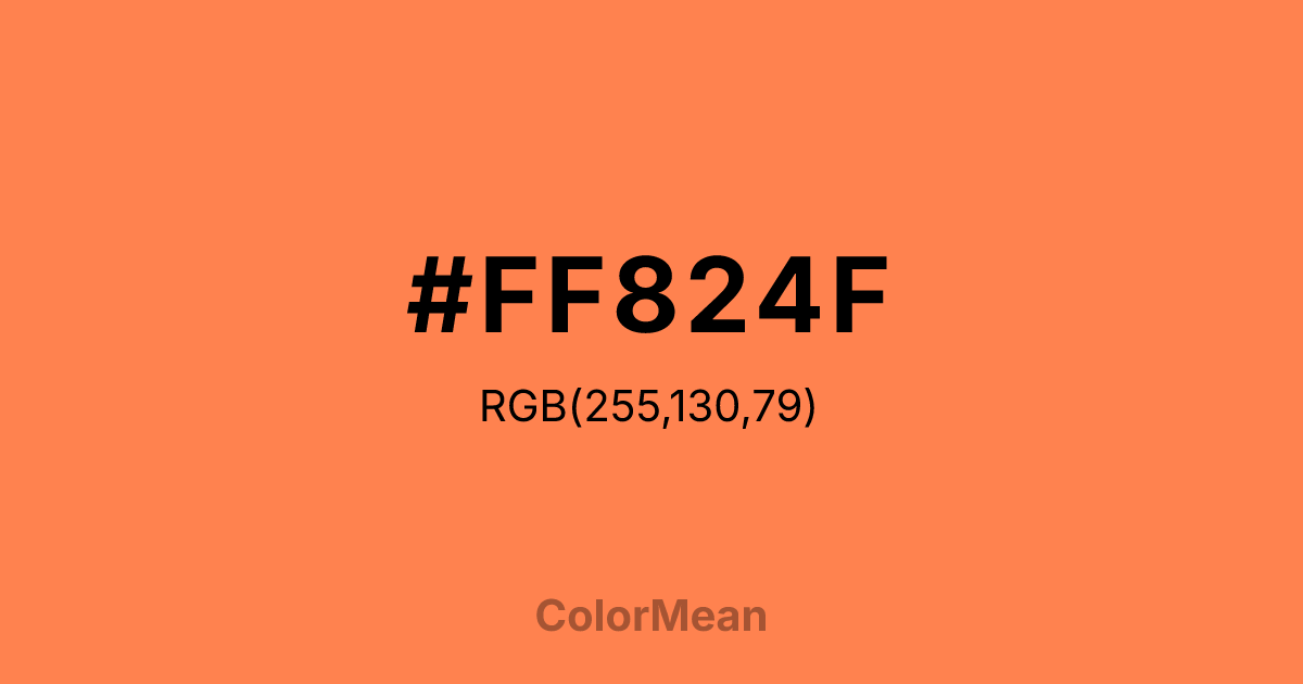 #FF824F color swatch