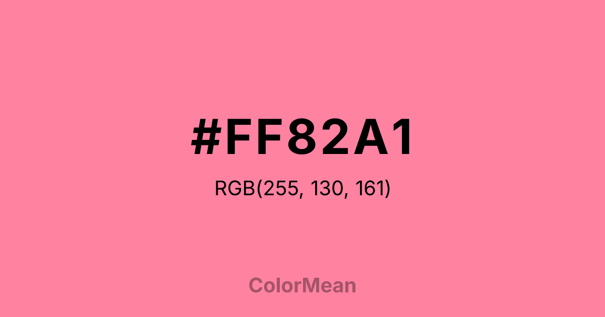 #FF82A1 color swatch