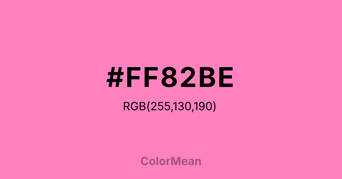 #FF82BE color swatch