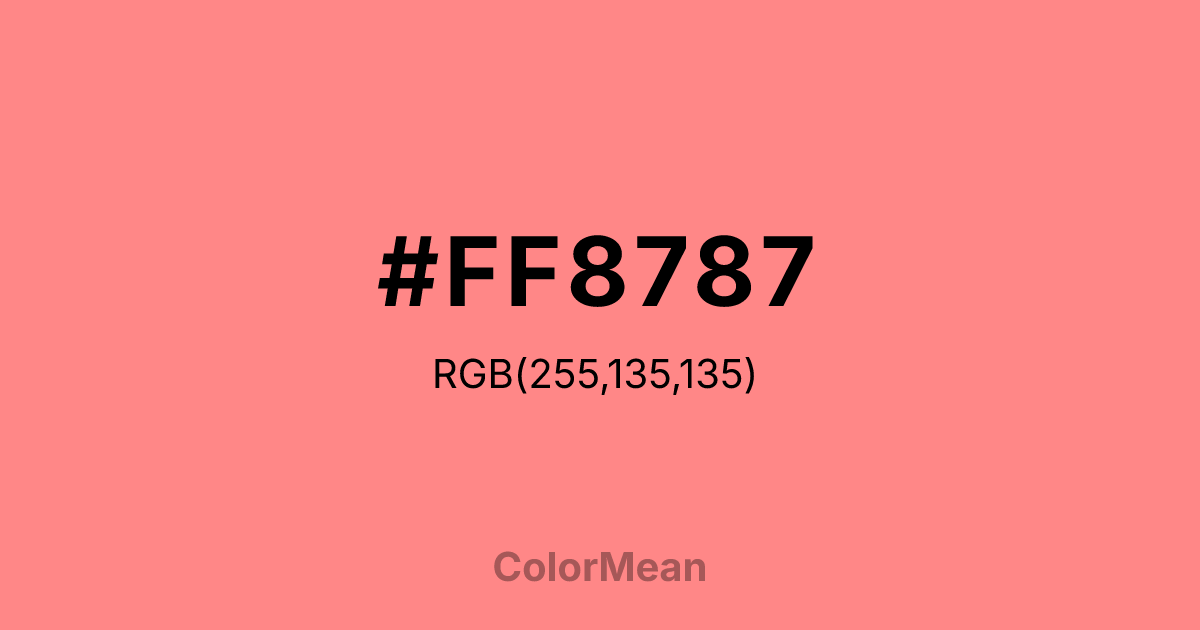 #FF8787 color swatch