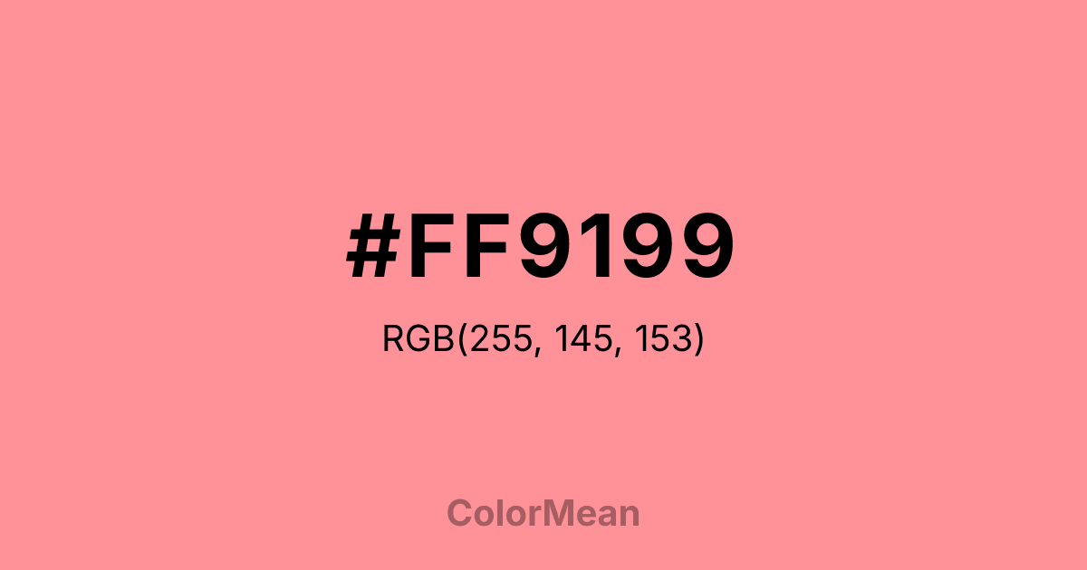 #FF9199 color swatch