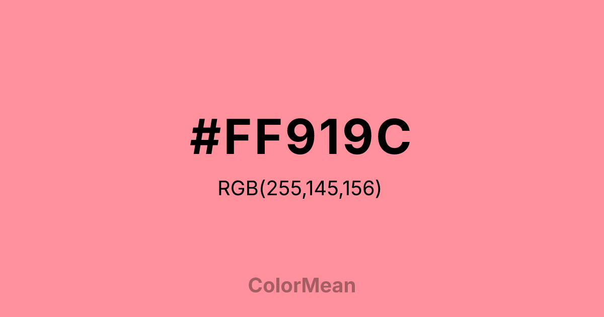 #FF919C color swatch