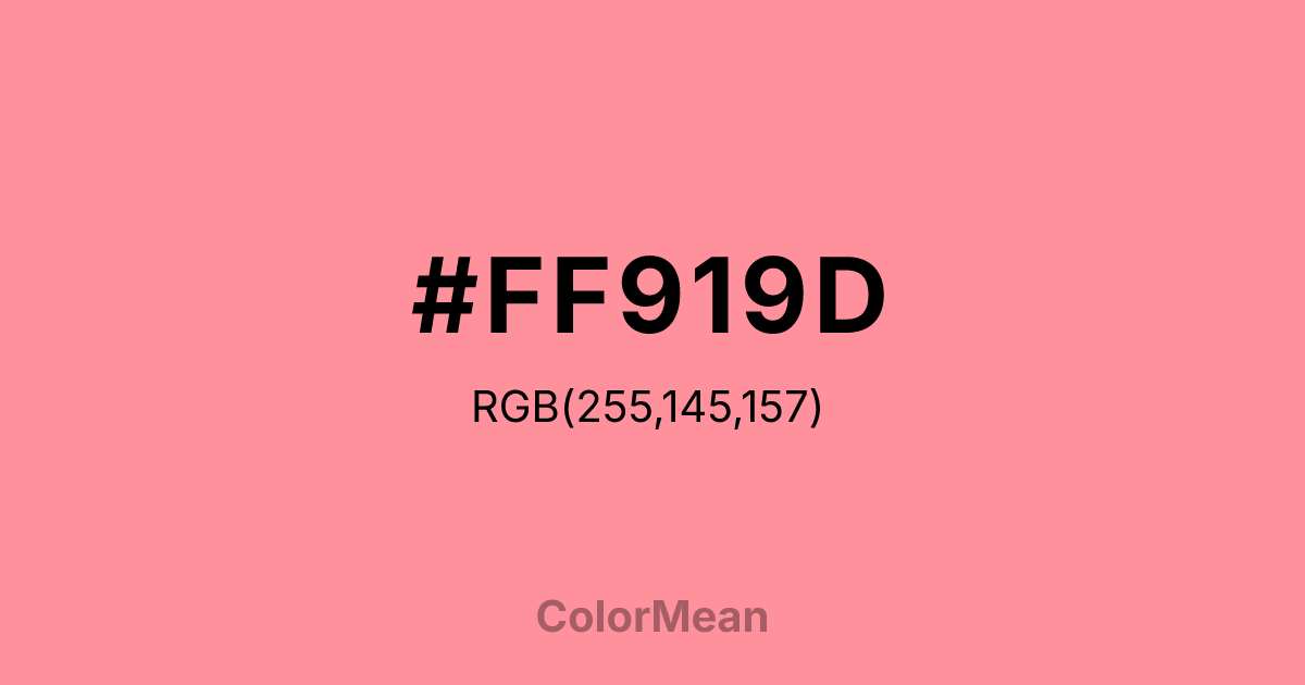 #FF919D color swatch