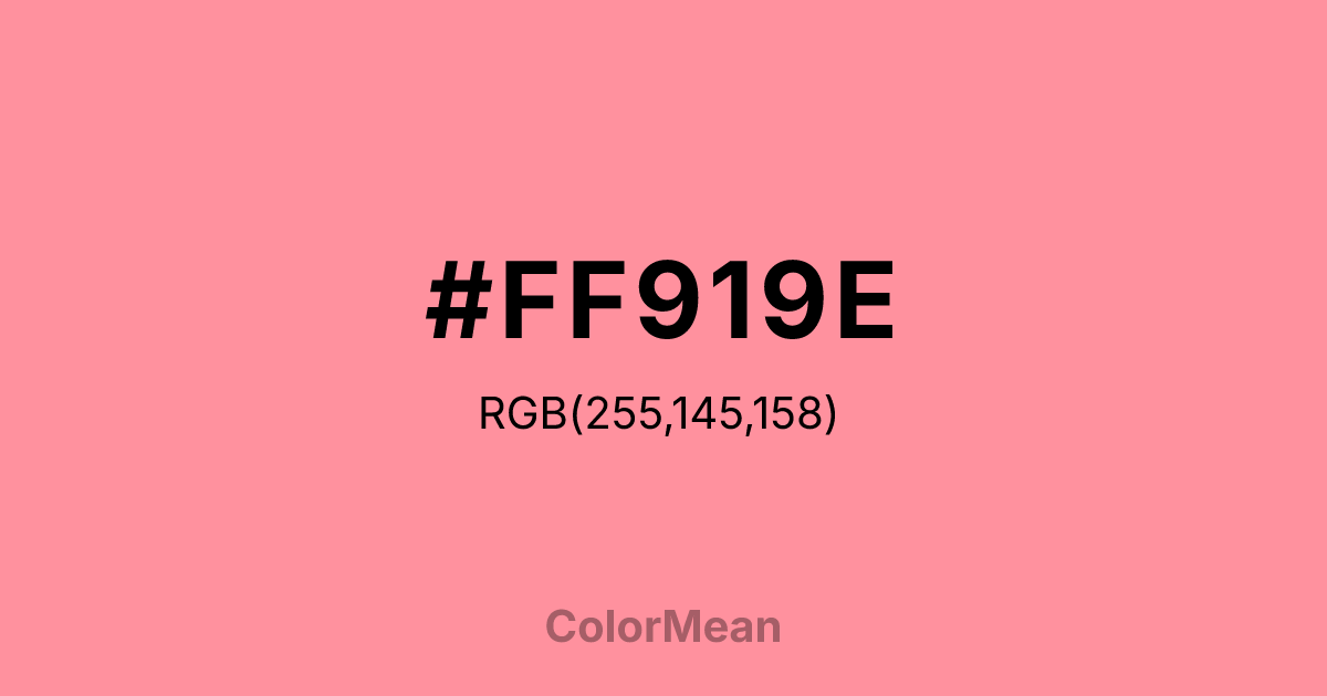 #FF919E color swatch