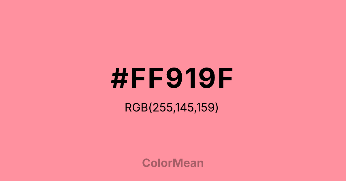 #FF919F color swatch