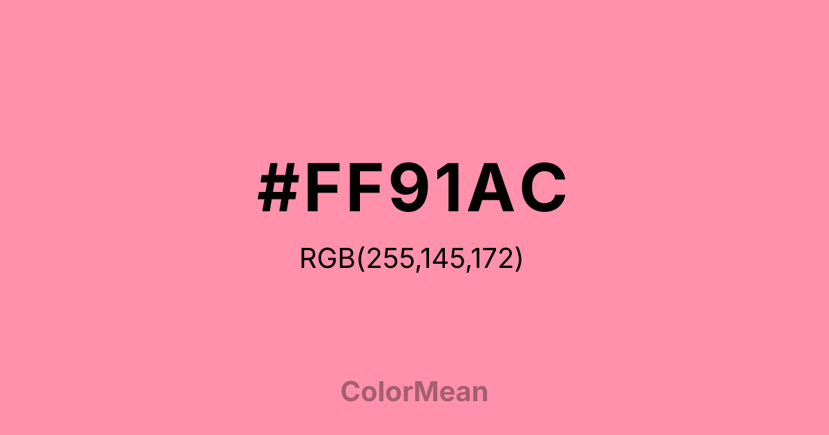 #FF91AC color swatch