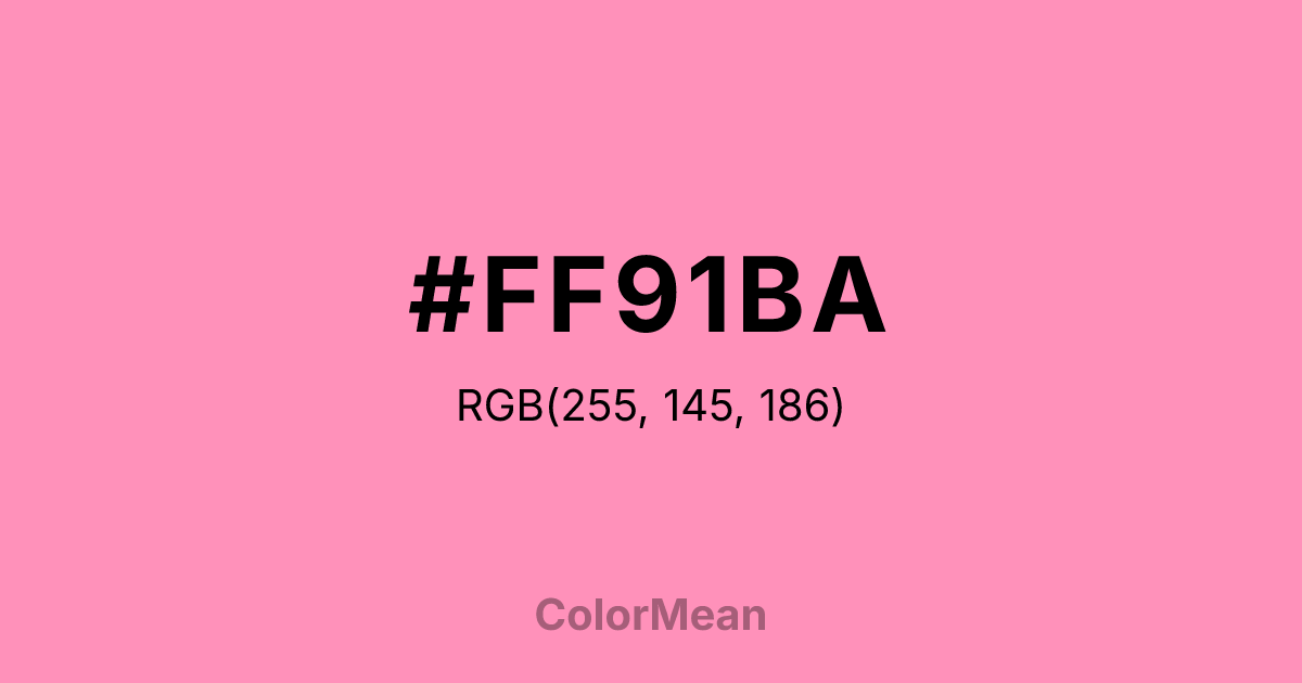 #FF91BA color swatch