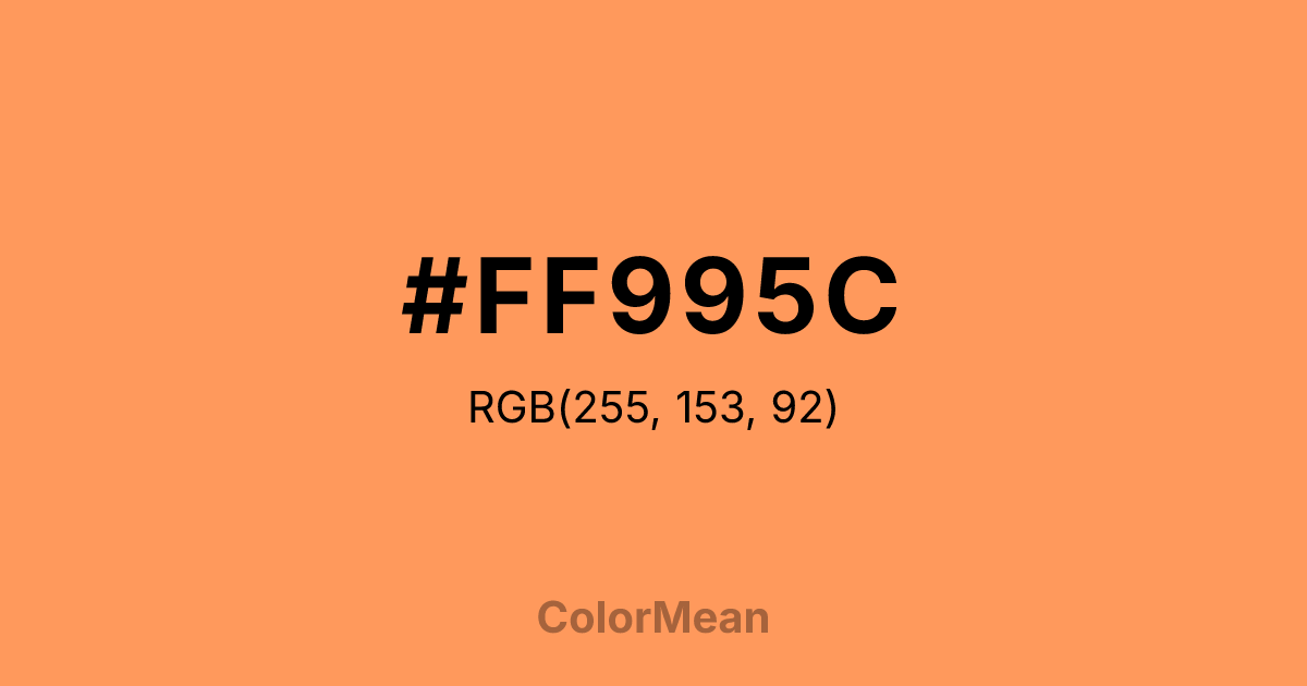 #FF995C color swatch