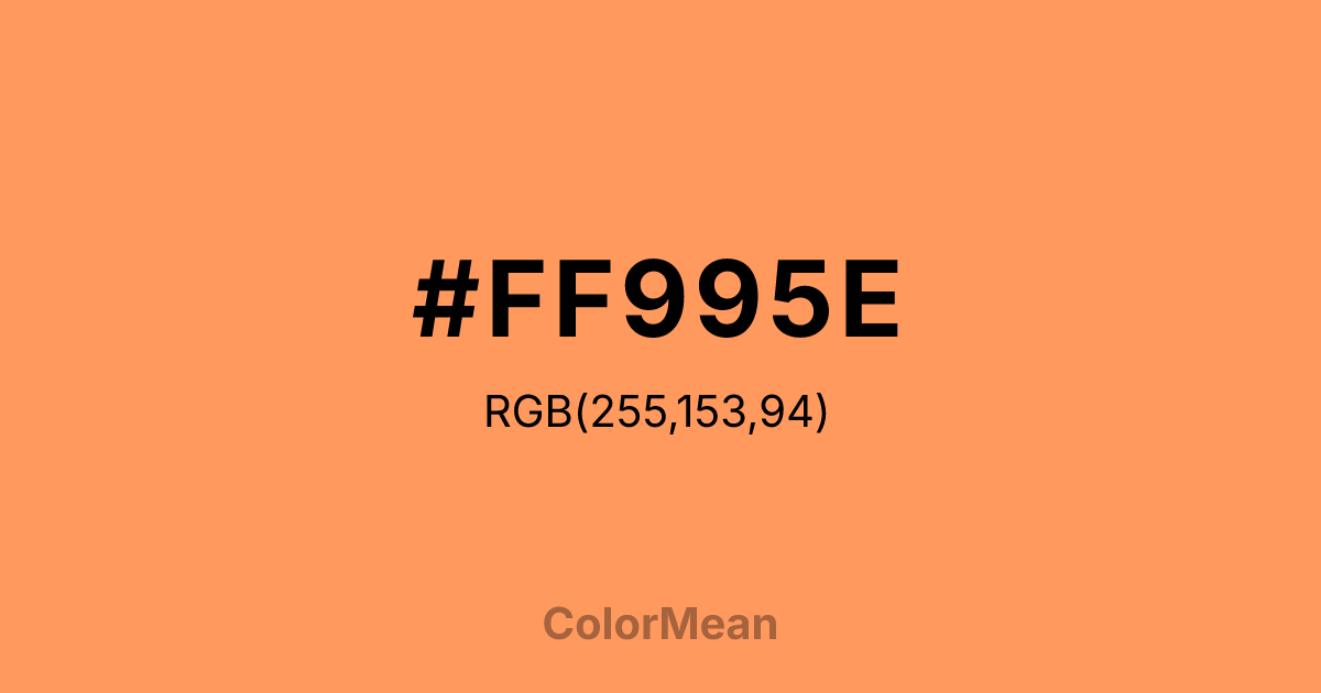 #FF995E color swatch