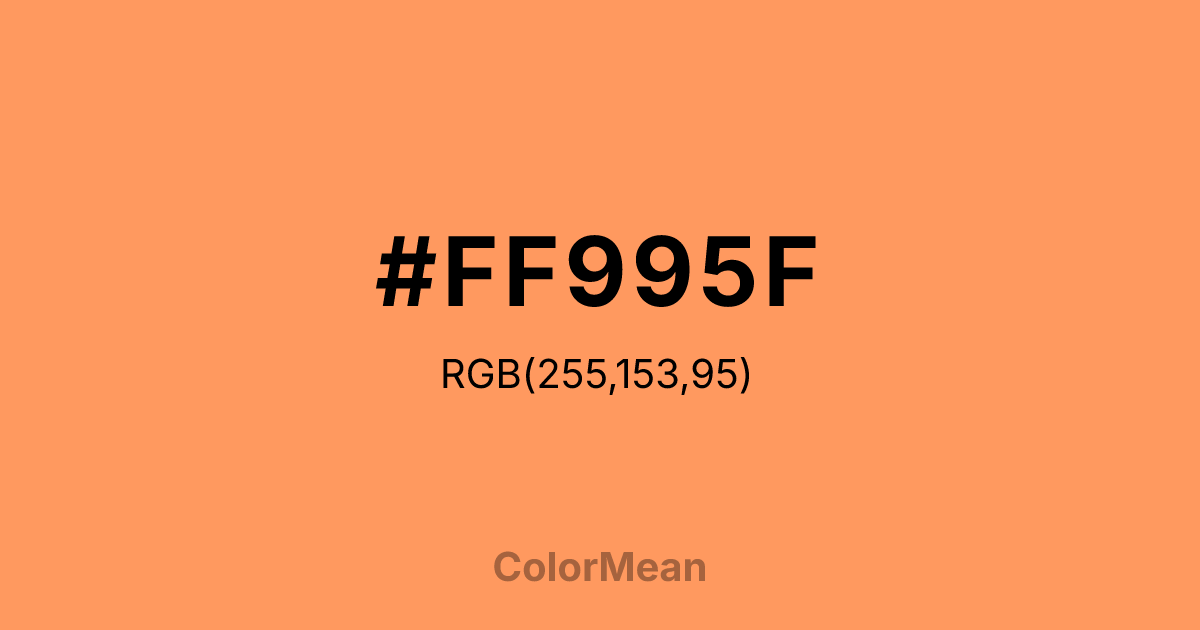 #FF995F color swatch