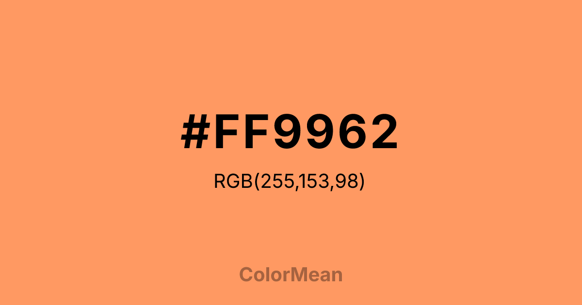 #FF9962 color swatch