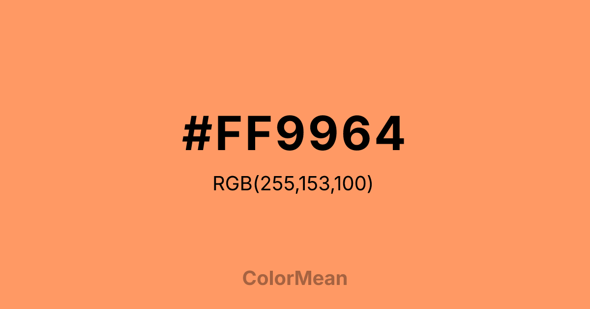 #FF9964 color swatch