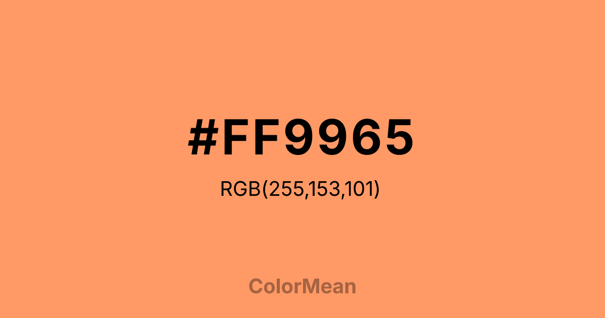 #FF9965 color swatch