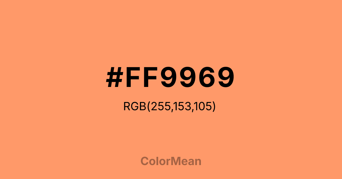 #FF9969 color swatch