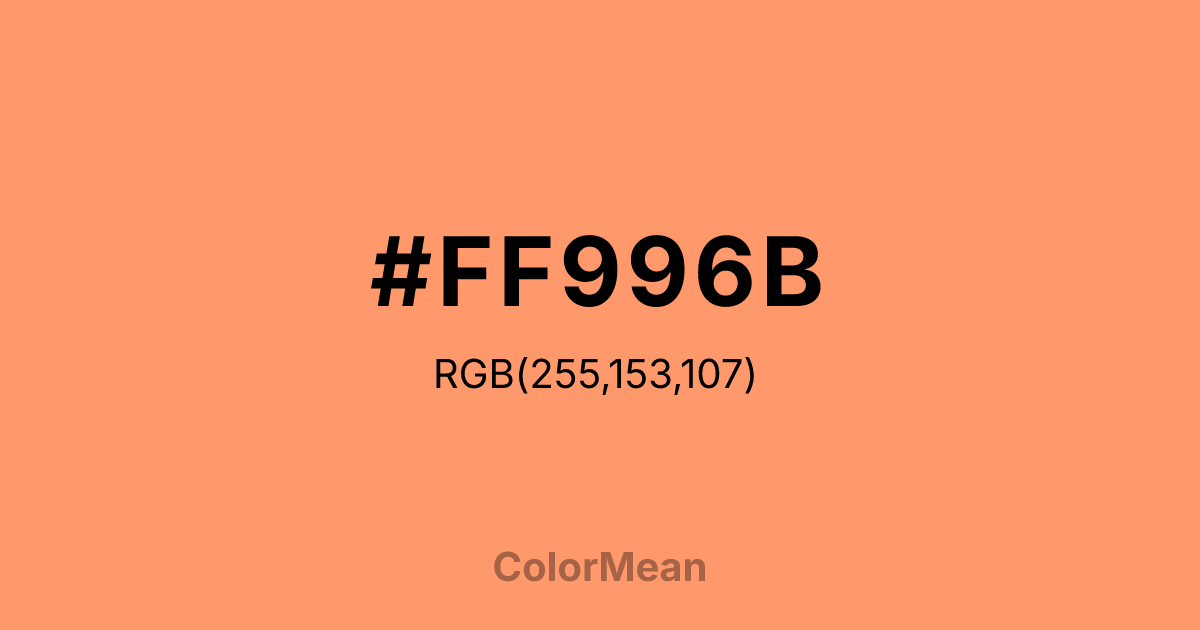 #FF996B color swatch