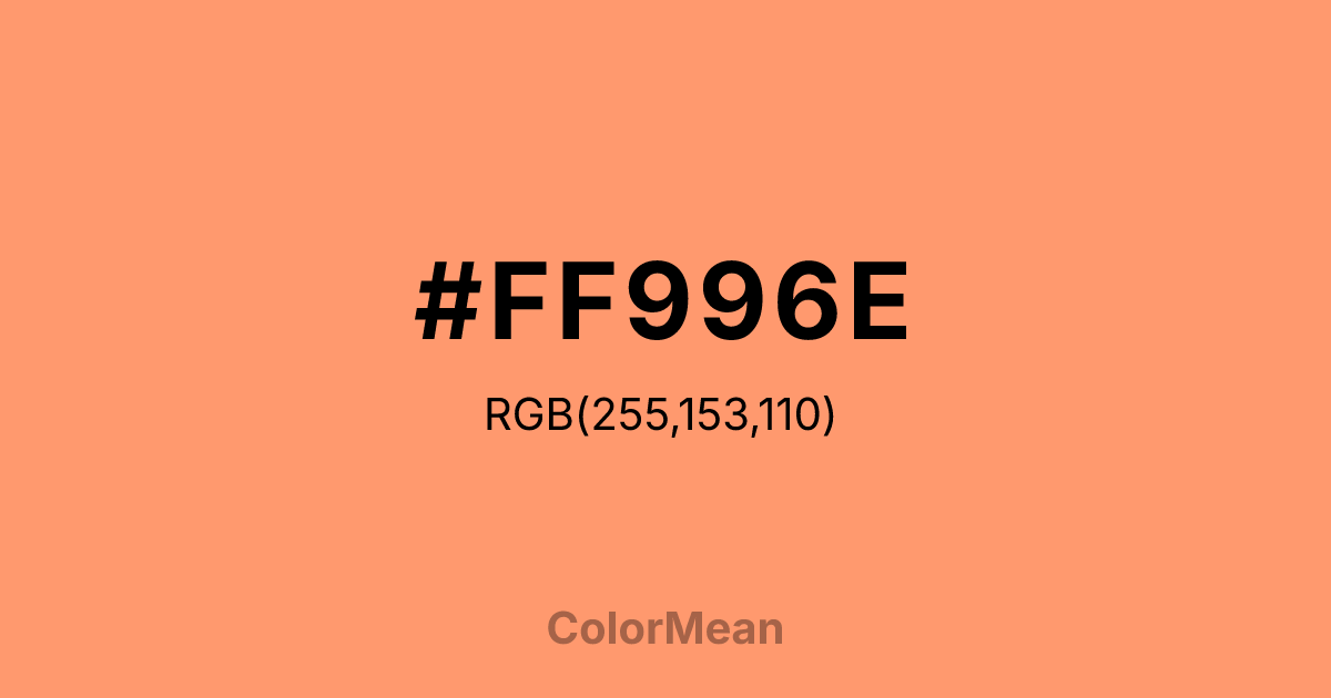 #FF996E color swatch