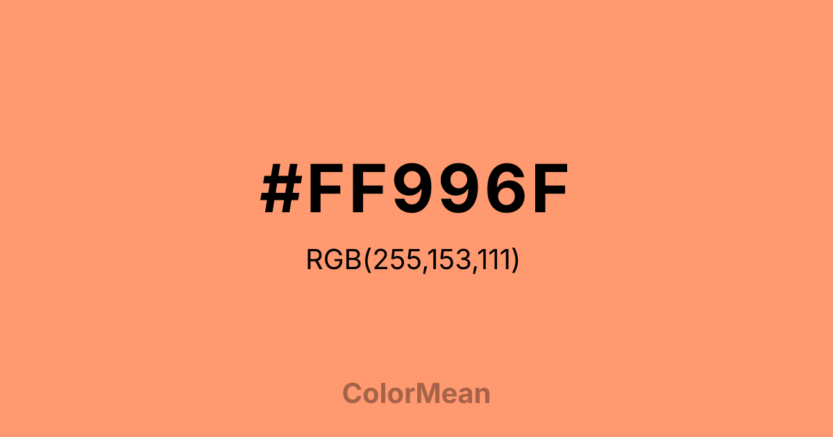 #FF996F color swatch
