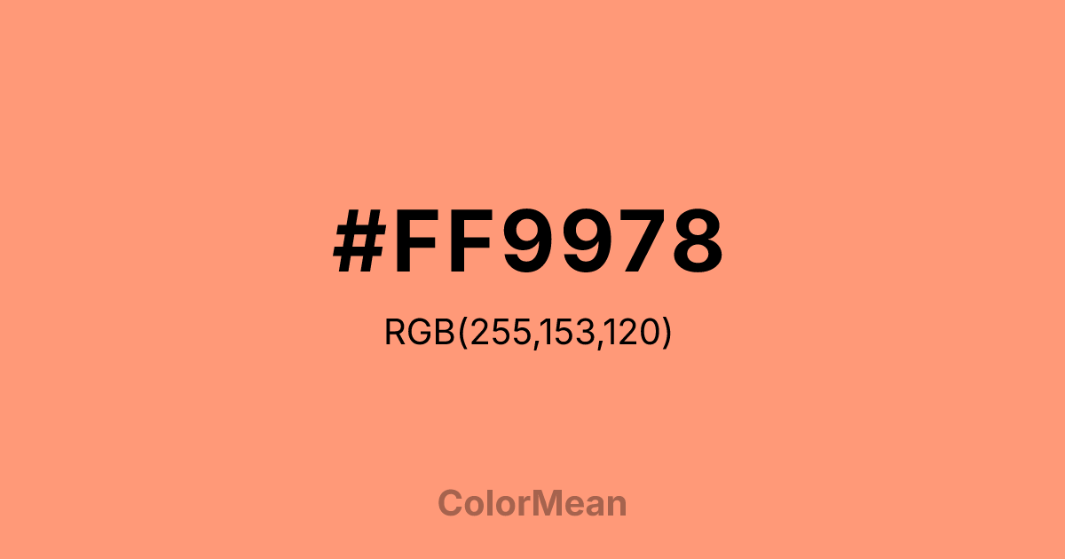 #FF9978 color swatch