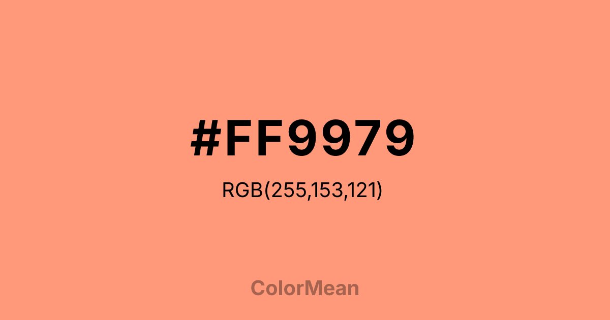 #FF9979 color swatch
