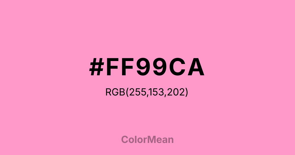 #FF99CA color swatch