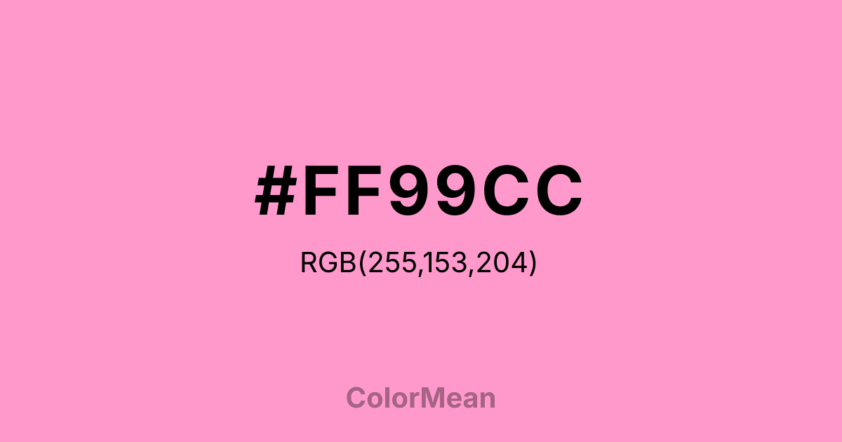 #FF99CC color swatch