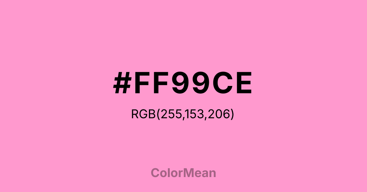 #FF99CE color swatch