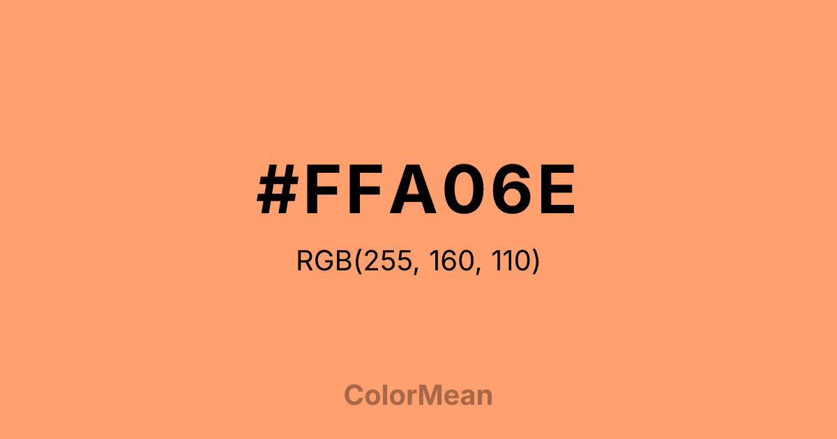 #FFA06E color swatch