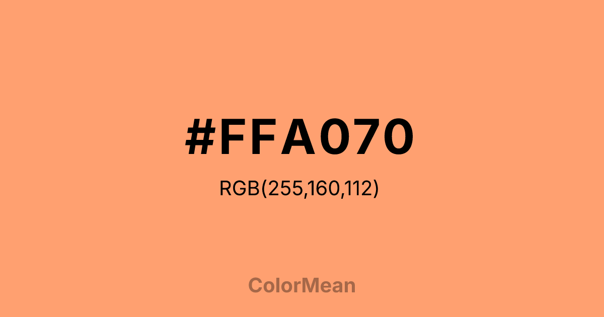 #FFA070 color swatch