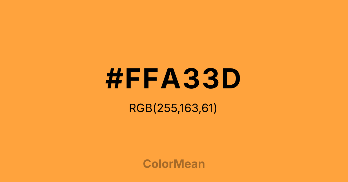 #FFA33D color swatch
