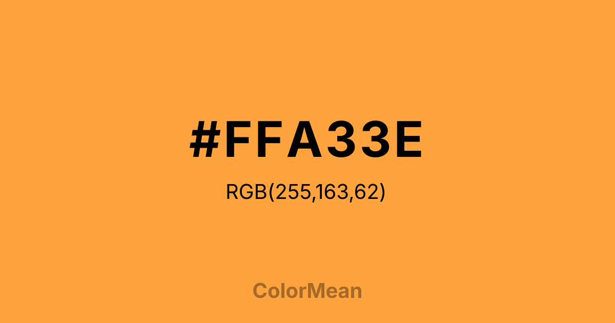 #FFA33E color swatch