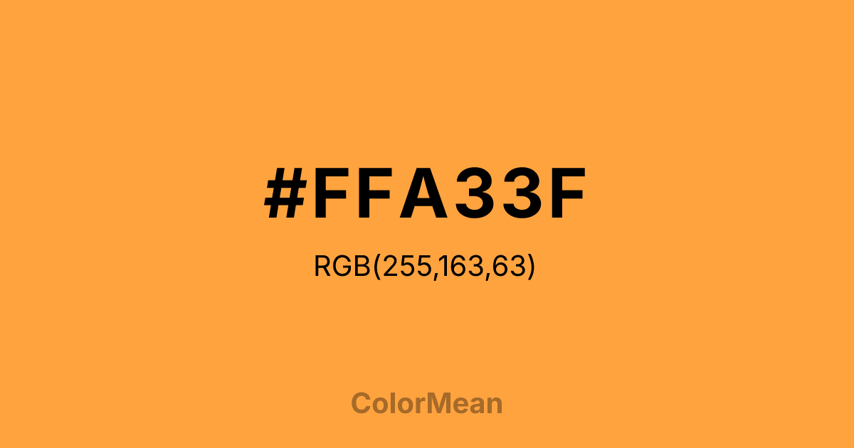 #FFA33F color swatch