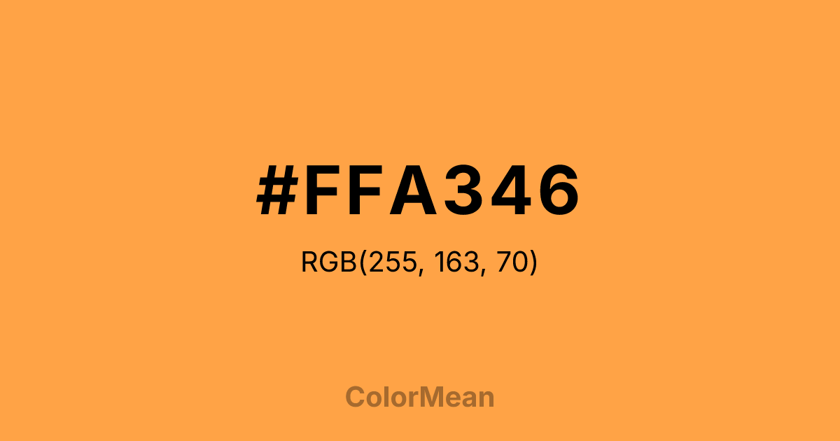 #FFA346 color swatch