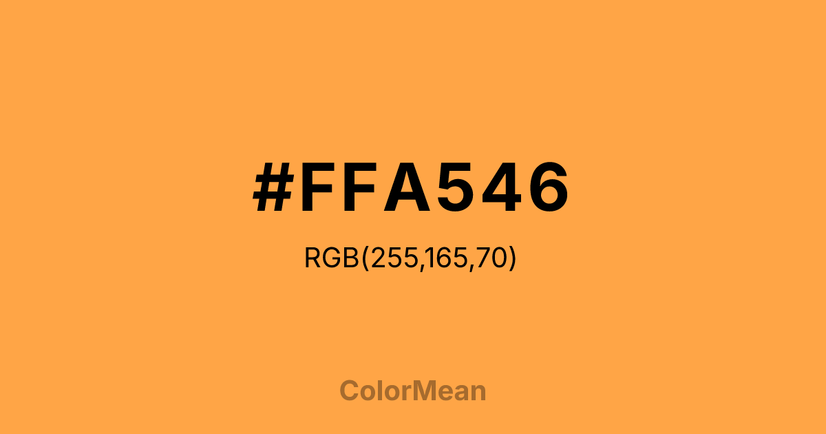 #FFA546 color swatch