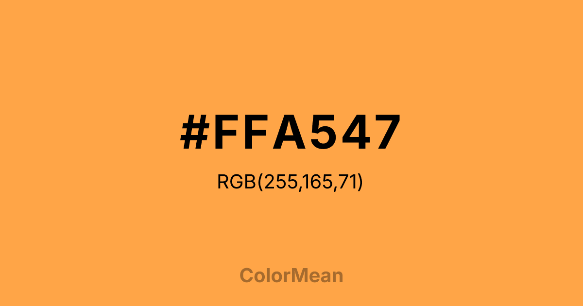 #FFA547 color swatch