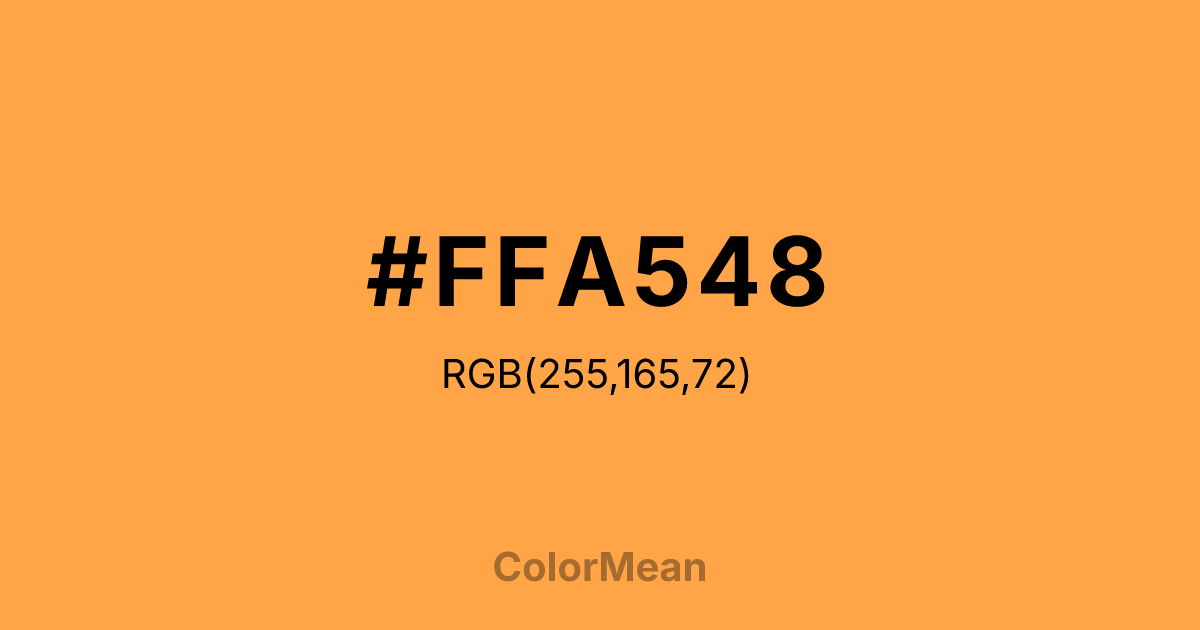 #FFA548 color swatch