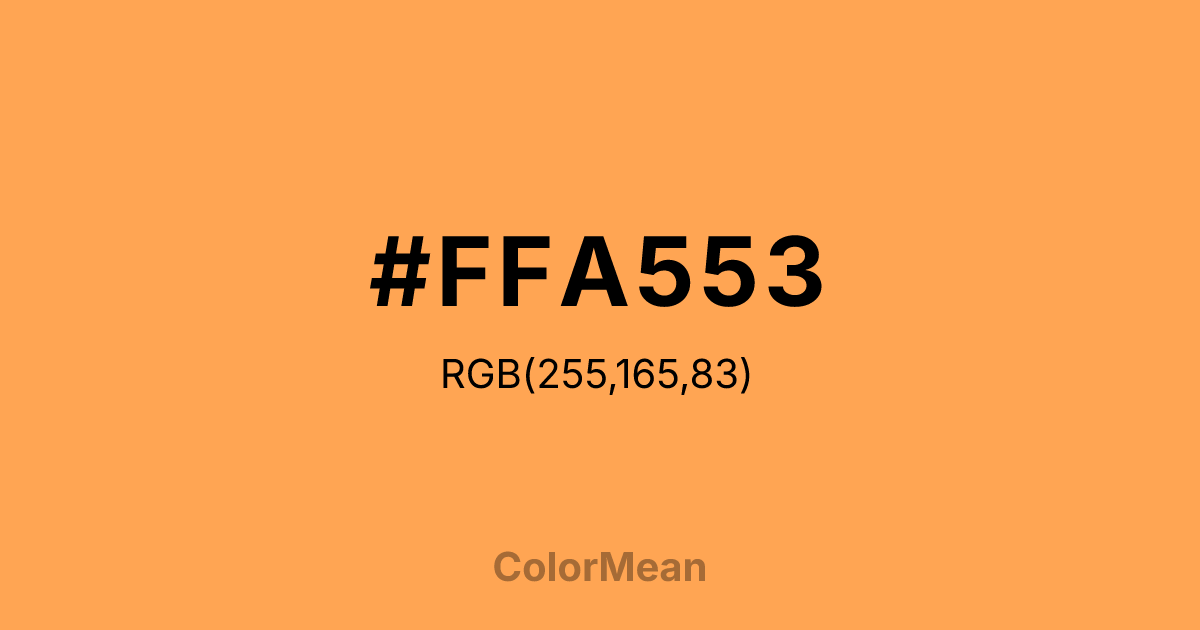 #FFA553 color swatch