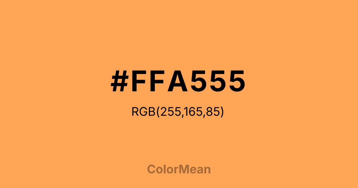 #FFA555 color swatch