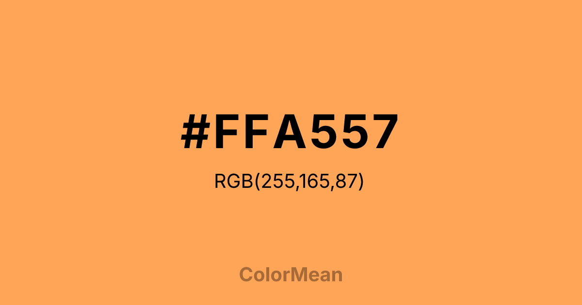#FFA557 color swatch