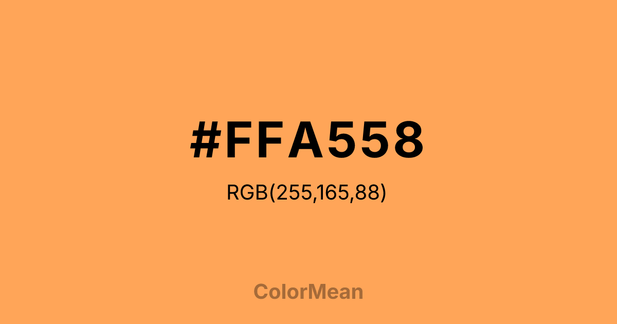 #FFA558 color swatch