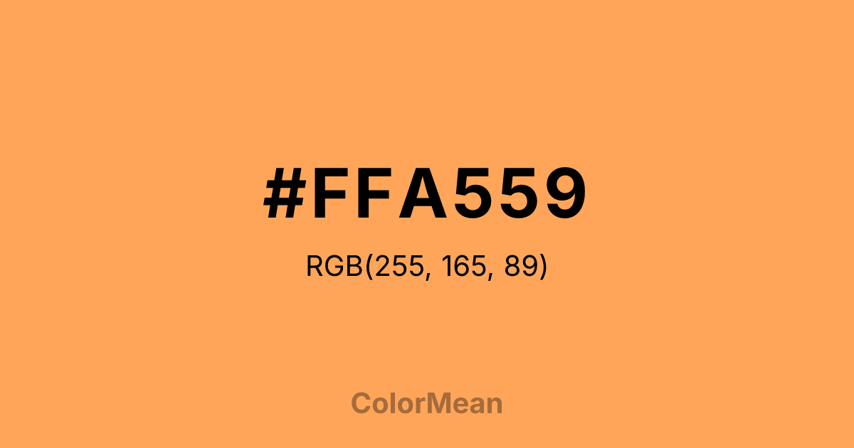 #FFA559 color swatch