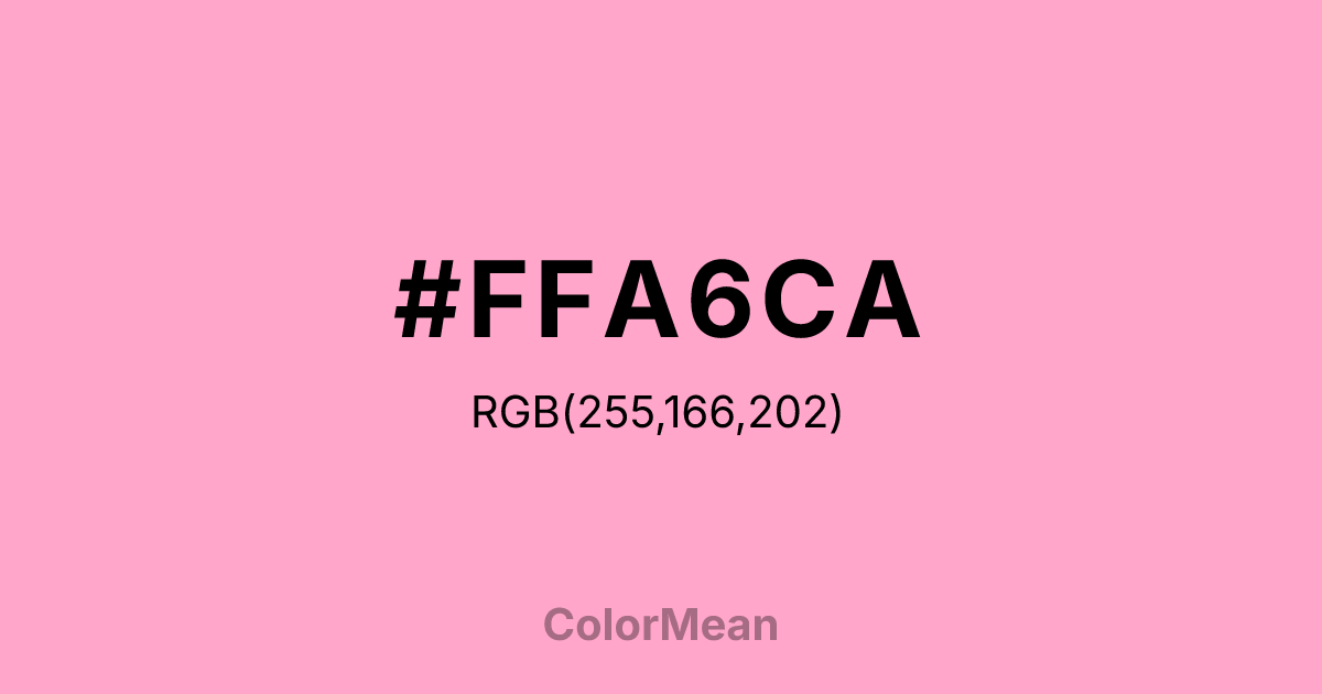 #FFA6CA color swatch