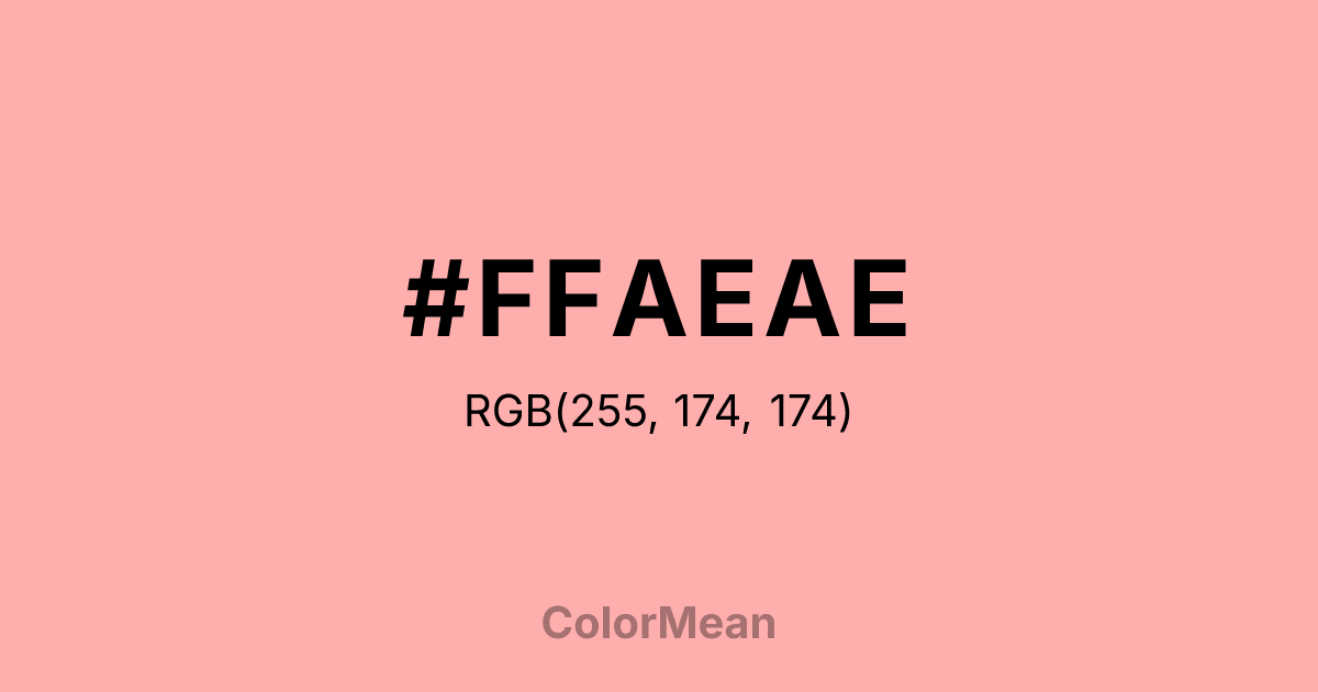 #FFAEAE color swatch