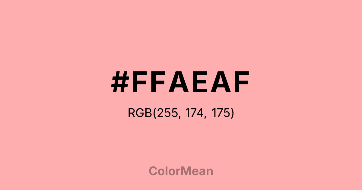 #FFAEAF color swatch